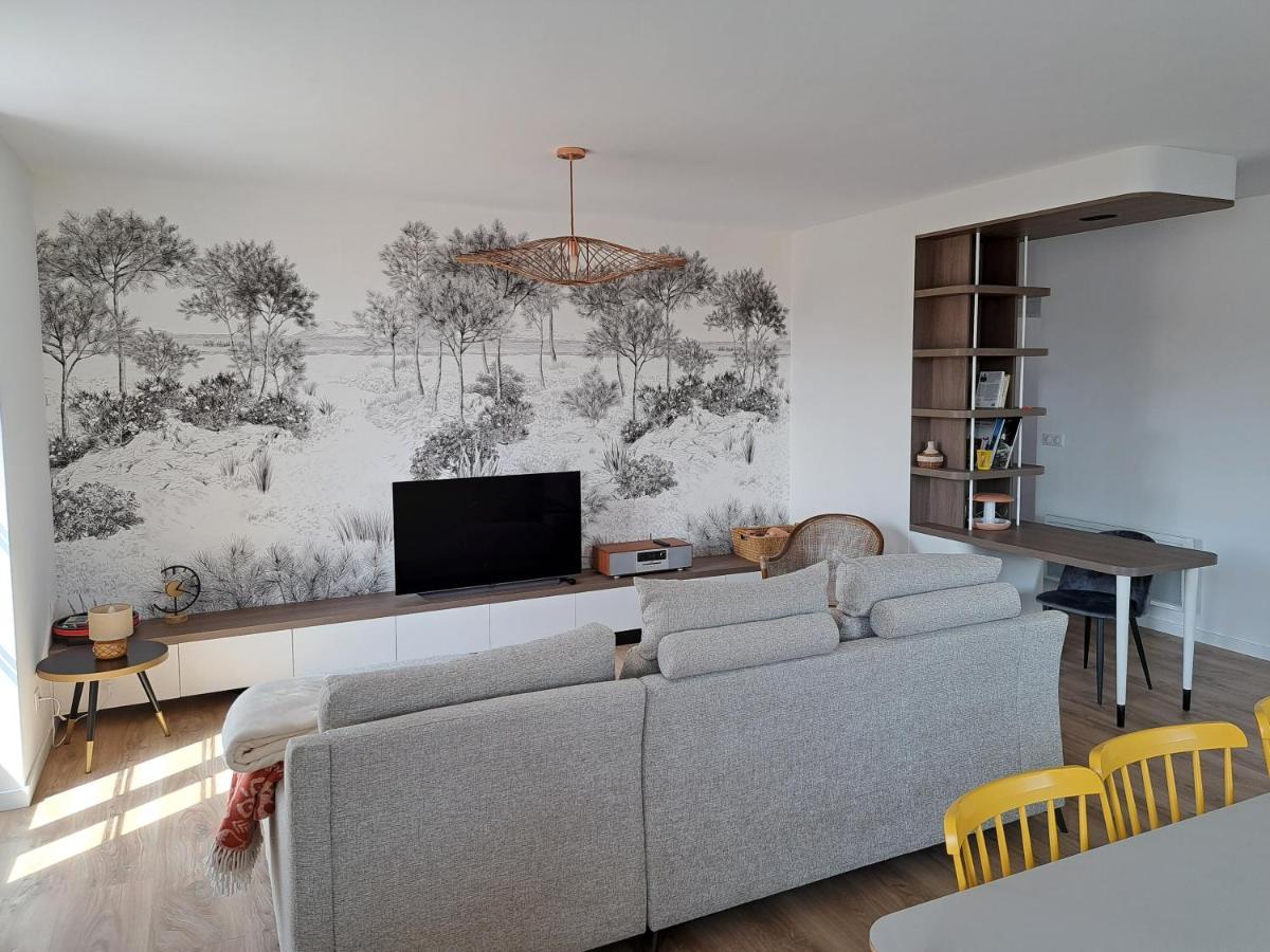 Superbe Appartement T3 Au Centre Plage .Parking Hendaye Exterior photo