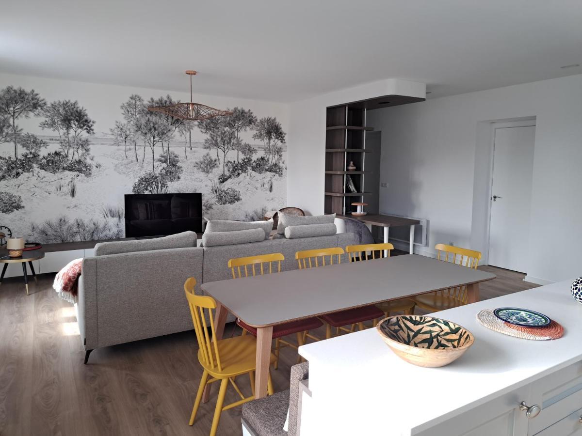 Superbe Appartement T3 Au Centre Plage .Parking Hendaye Exterior photo